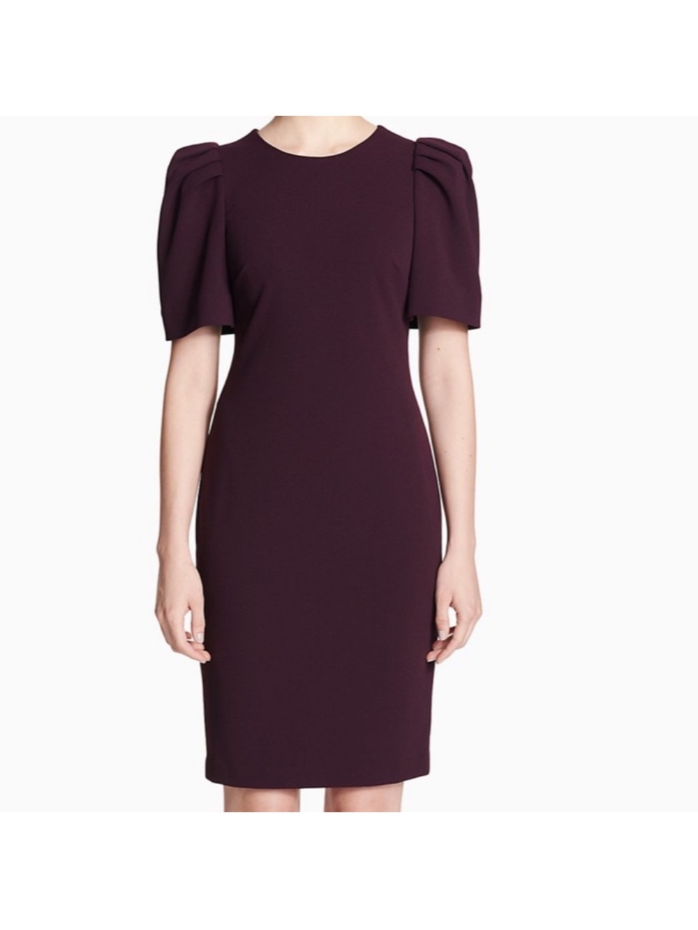 Calvin Klein Puff Sleeve Sheath Dress - Size 8